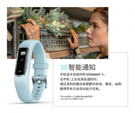 Garmin vívosmart 4智能運(yùn)動(dòng)健康手環(huán) 為你開啟時(shí)尚健康生活方式