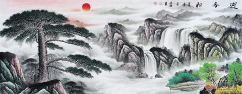 宋唐風(fēng)水國(guó)畫欣賞！山高水長(zhǎng)美景獨(dú)特財(cái)運(yùn)旺