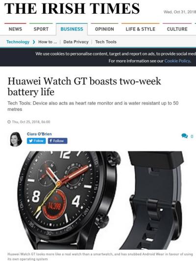 HUAWEI WATCH GT雙十一火爆國(guó)內(nèi)市場(chǎng)， 看看外媒是怎么評(píng)價(jià)它的？