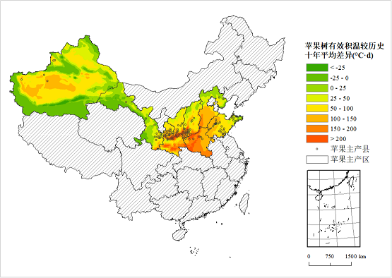 農(nóng)業(yè)農(nóng)村部信息中心與佳格天地聯(lián)合發(fā)布2020年全國(guó)主產(chǎn)區(qū)蘋(píng)果花期凍害預(yù)警分析