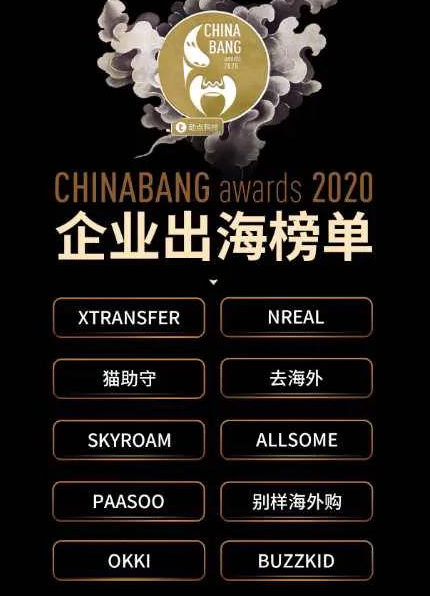 XTransfer榮登ChinaBang2020企業(yè)出海十強(qiáng)榜單