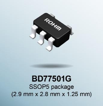 ROHM開發(fā)出不會因負載電容發(fā)生振蕩的高速運算放大器“BD77501G”