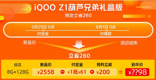 5G手機(jī)6.18元秒殺？iQOO Z1讓這個(gè)“夢(mèng)想”成為現(xiàn)實(shí)