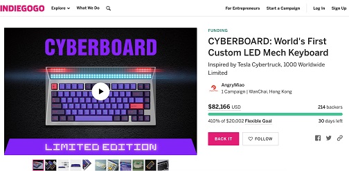 致敬特斯拉 Cybertruck，怒喵產(chǎn)品CYBERBOARD眾籌火爆，超400%認(rèn)籌