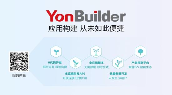 用友YonBuilder低代碼平臺上線，賦能業(yè)界“敏捷創(chuàng)新”