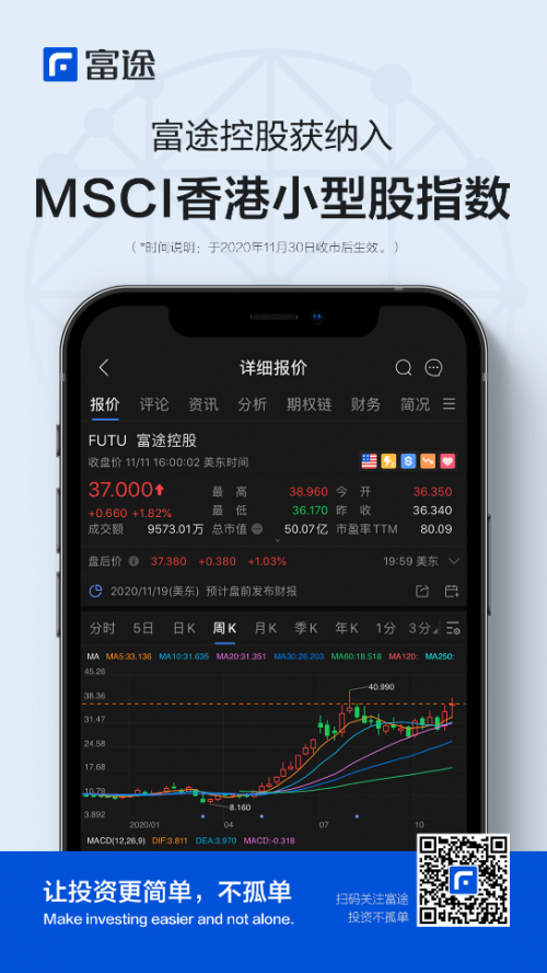 富途控股被納入MSCI香港小型股指數(shù)