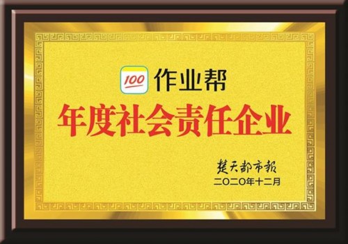 作業(yè)幫入選“年度社會責(zé)任企業(yè)”