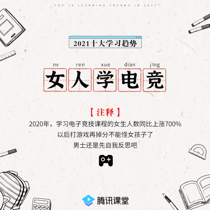 騰訊課堂發(fā)布2021年學習趨勢:IT學習后浪式碾壓 銀發(fā)族退休不退學