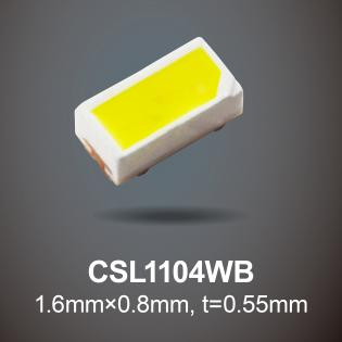 ROHM開發(fā)出1608尺寸超小型高亮度白色貼片LED“CSL1104WB”