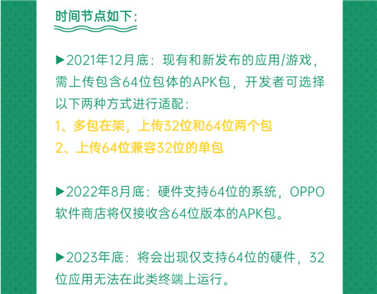 OPPO軟件商店支持64位應(yīng)用上架，開發(fā)者需積極升級(jí)64位架構(gòu)