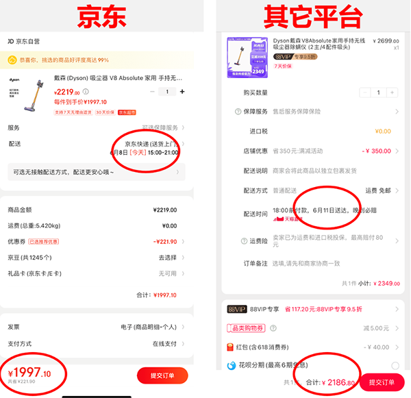 618平臺(tái)優(yōu)惠大對(duì)比：京東家電價(jià)格低到不可思議