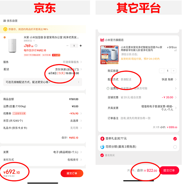 618平臺(tái)優(yōu)惠大對(duì)比：京東家電價(jià)格低到不可思議