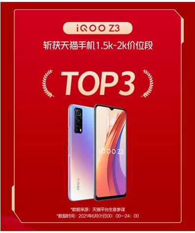 超低1299起 性能先鋒iQOO Z3領(lǐng)銜618口碑神機(jī)