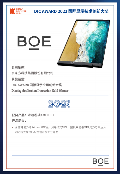 DIC 2021 顯示技術(shù)及應(yīng)用創(chuàng)新展在滬啟幕！DIC AWARD獎項揭曉，這些顯示企業(yè)摘得桂冠！