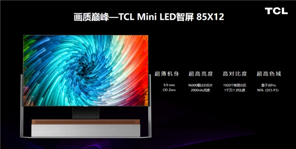 遙遙領(lǐng)先！TCL全球首款 OD Zero Mini LED智屏創(chuàng)智慧顯示新高度！