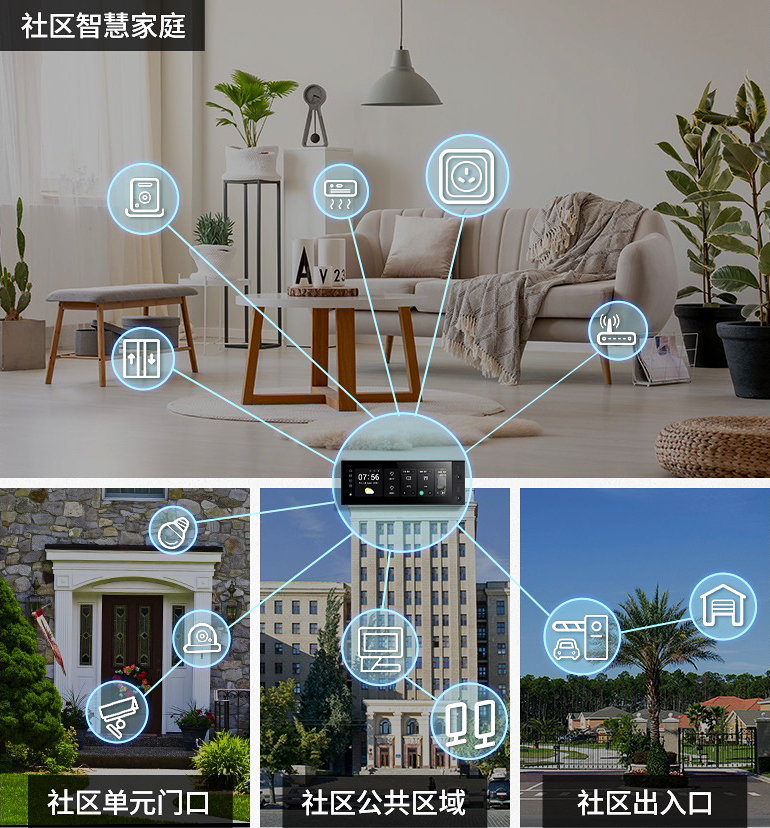 狄耐克智慧中控屏：“智慧社區(qū)+全屋智能”一體化聯(lián)動