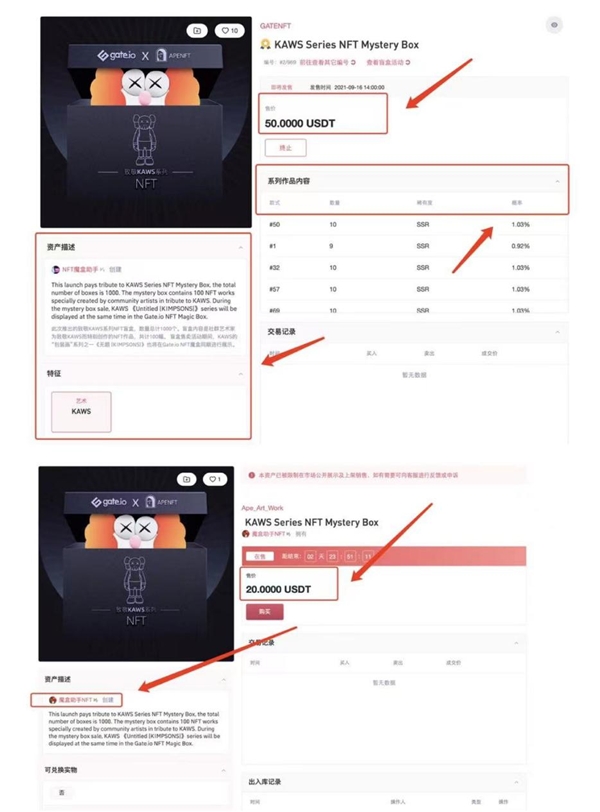 致敬KAWS NFT盲盒二級市場現(xiàn)9倍溢價 平臺整治多種仿冒系列