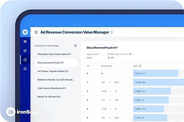 ironSource 全新 iOS 用戶增長(zhǎng)工具上線