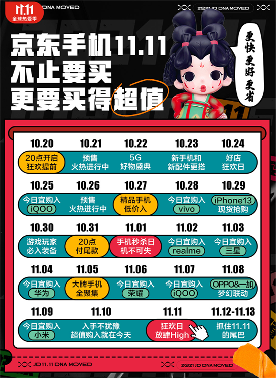 京東11.11今晚8點開啟現(xiàn)貨購 爆款手機(jī)現(xiàn)貨開買 11.11降價自動退