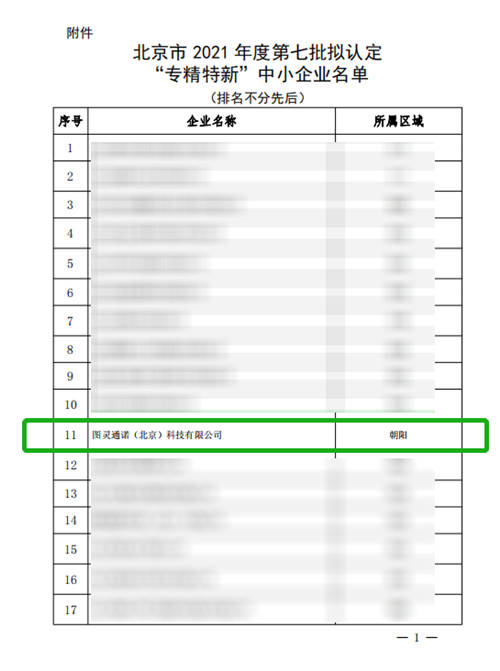 視達SandStar入選北京市“專精特新”中小企業(yè)