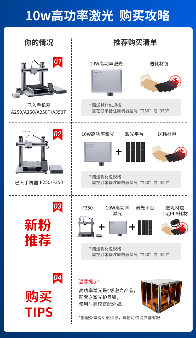 揭秘：Snapmaker 10W 高功率激光模組究竟有多厲害？