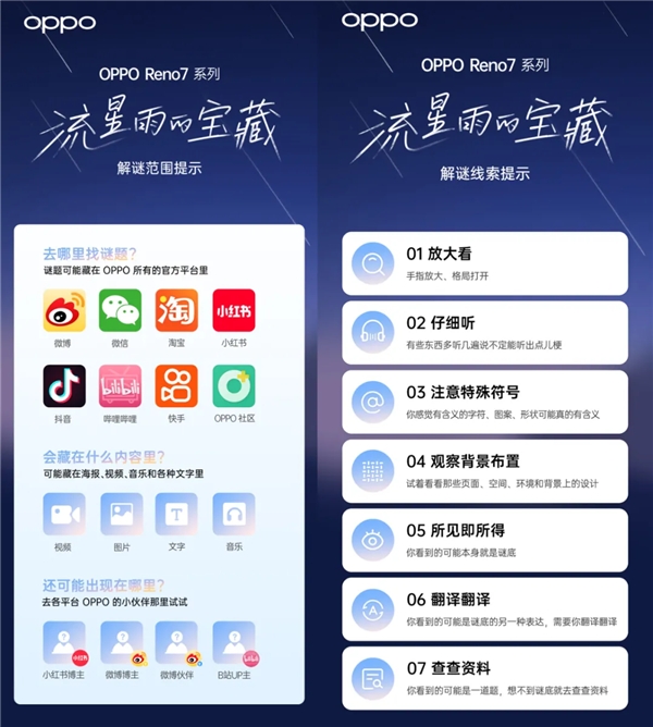 OPPO X 天貓大牌日 全民參與尋找“流星雨的寶藏”