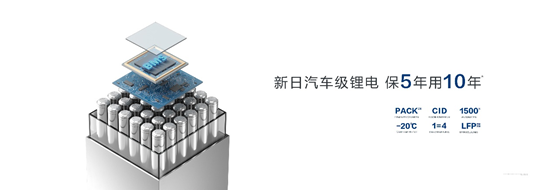 行業(yè)鋰電看新日，新日汽車級(jí)鋰電，保5年 用10年！