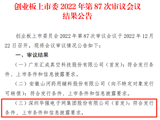 華強電子網(wǎng)集團首次公開發(fā)行股票并在創(chuàng)業(yè)板上市成功過會.png