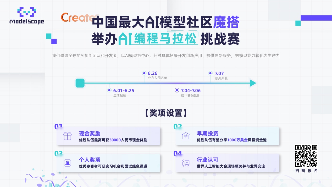 魔搭社區(qū)舉辦AI編程馬拉松大賽，獲勝隊(duì)伍有望共享千萬(wàn)美金風(fēng)投資金池.jpg