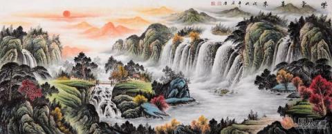 辦公室掛什么畫(huà)風(fēng)水好？畫(huà)家宋唐山水畫(huà)裝飾美景財(cái)運(yùn)旺！