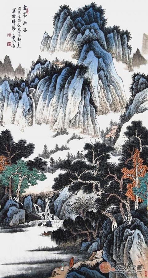 水墨丹青描繪山河之美—賞析許吉爾手繪國(guó)畫山水之美！