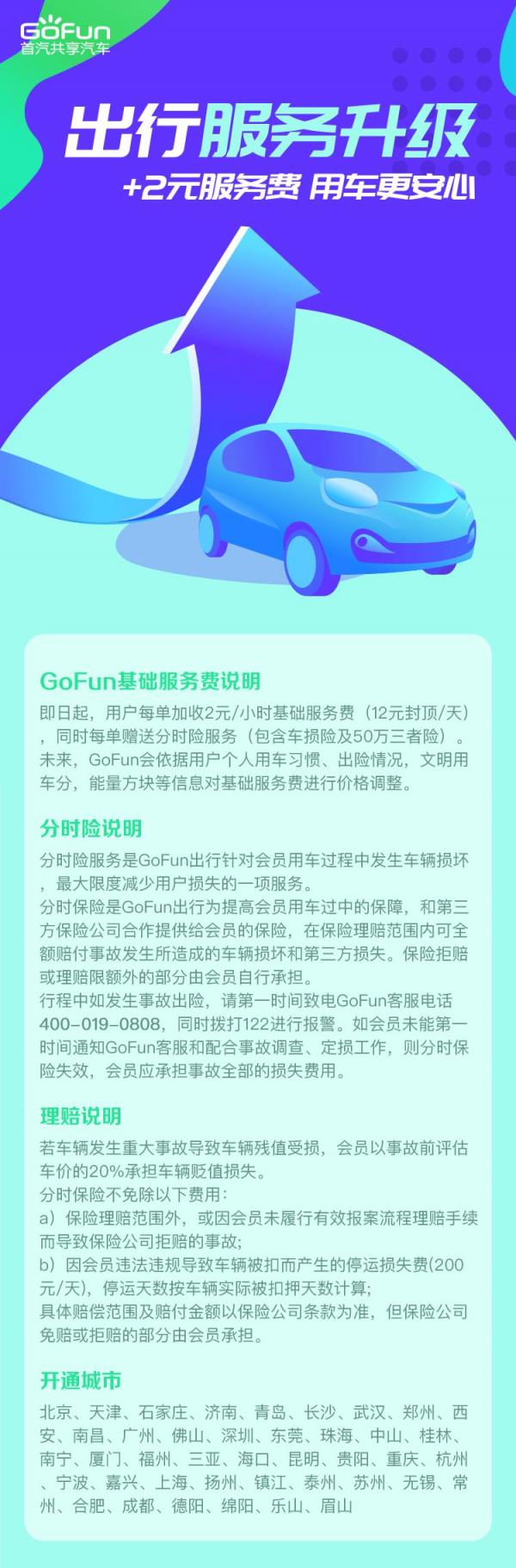 GoFun出行服務(wù)全面升級 打造全新用車體驗