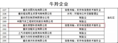 房慧科技獲評2018重慶高成長性科技企業(yè)