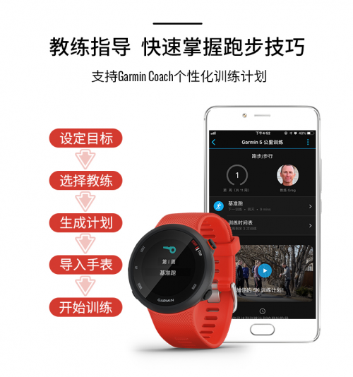 Garmin Forerunner 45，輕量運(yùn)動(dòng)擺脫束縛