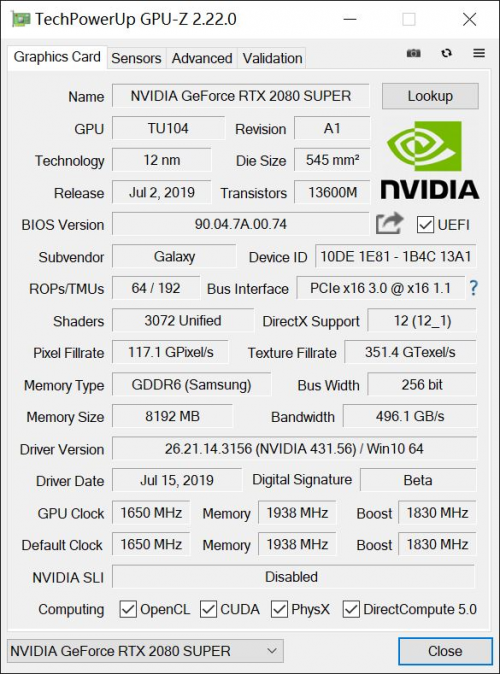 至幀感受，RTX 2080 SUPER芯體驗(yàn)