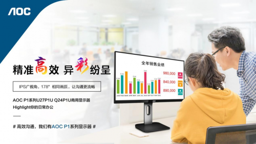 以企業(yè)需求為導(dǎo)向,AOC P1系列商用顯示器實現(xiàn)精準營銷!