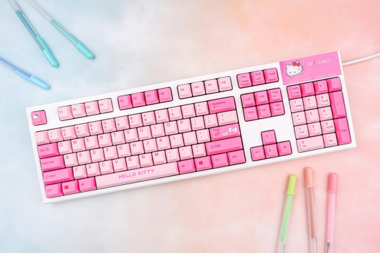 REALFORCE HELLO KITTY限量版鍵盤，ChinaJoy首亮相