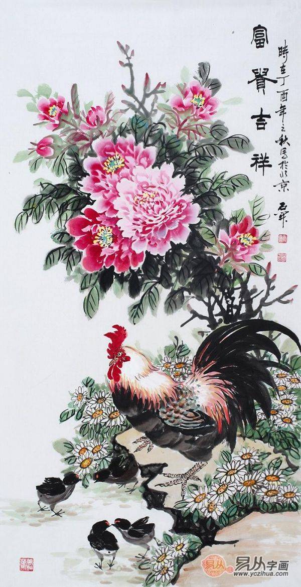 適合玄關(guān)的裝飾畫，這5款吉祥花鳥畫，顏值風(fēng)水兩相宜