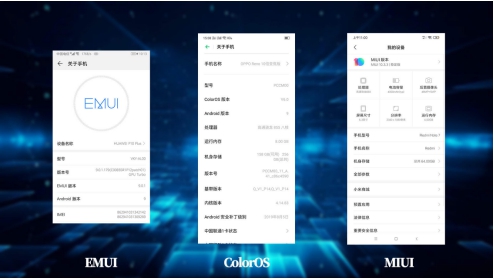 國(guó)產(chǎn)頭部 UI 對(duì)比，ColorOS、MIUI、EMUI 的區(qū)別你知道多少