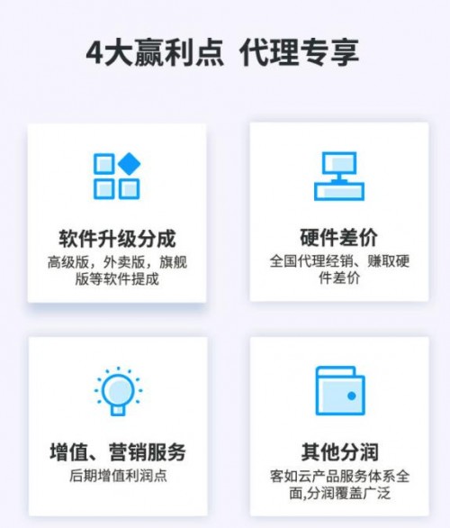 代理商專享四大盈利優(yōu)勢，客如云誠招合作伙伴！