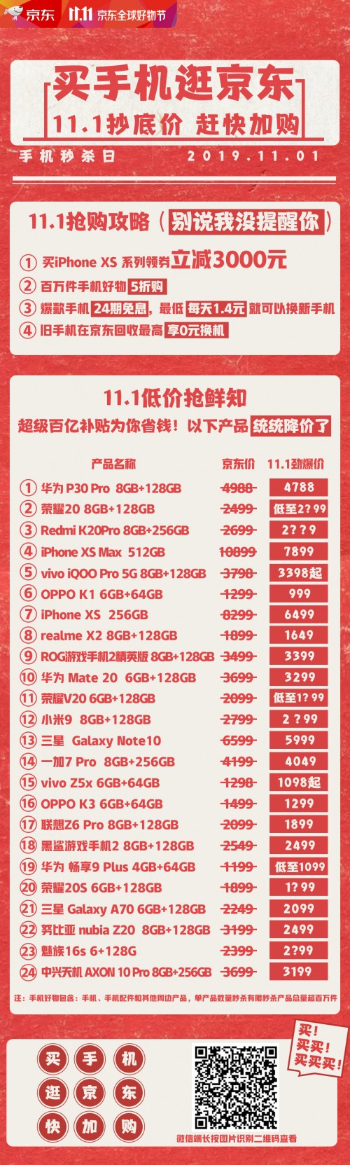 京東手機11.11秒殺日：iphone降價3000元 超百萬件好物5折秒