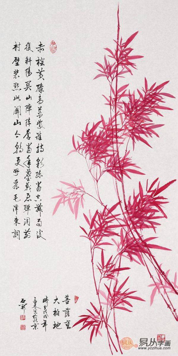 進(jìn)門玄關(guān)裝飾畫掛什么好，易從網(wǎng)力薦的這些豎幅花鳥畫最合適