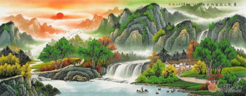 關(guān)于適合掛在家里的山水畫 四種常見風(fēng)格教你打造經(jīng)典家居范