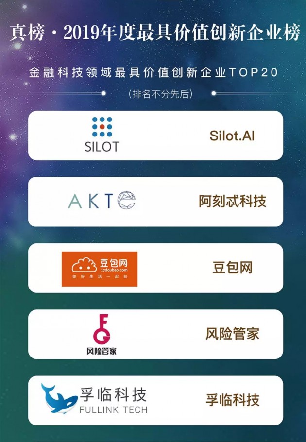 孚臨科技榮登鉛筆道真榜-2019年度最具價值創(chuàng)新企業(yè)榜 TOP20