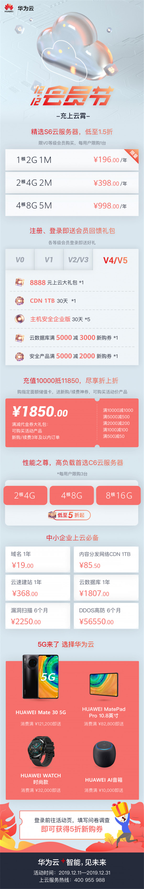 華為云12.12會員節(jié)年終大回饋 助力企業(yè)直上“云”霄