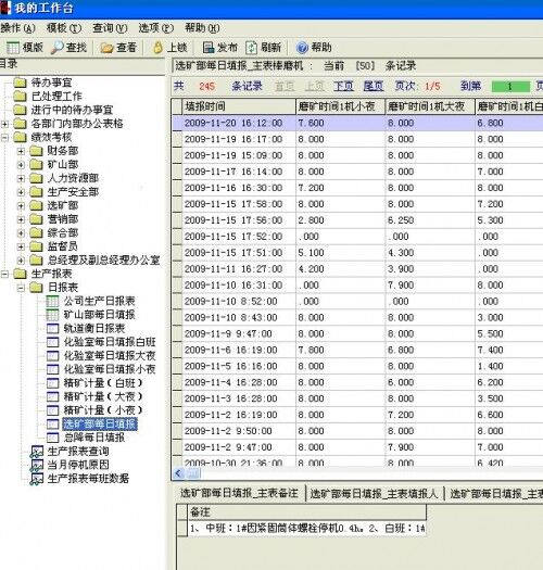 勤哲Excel服務(wù)器做礦采企業(yè)生產(chǎn)統(tǒng)計系統(tǒng)