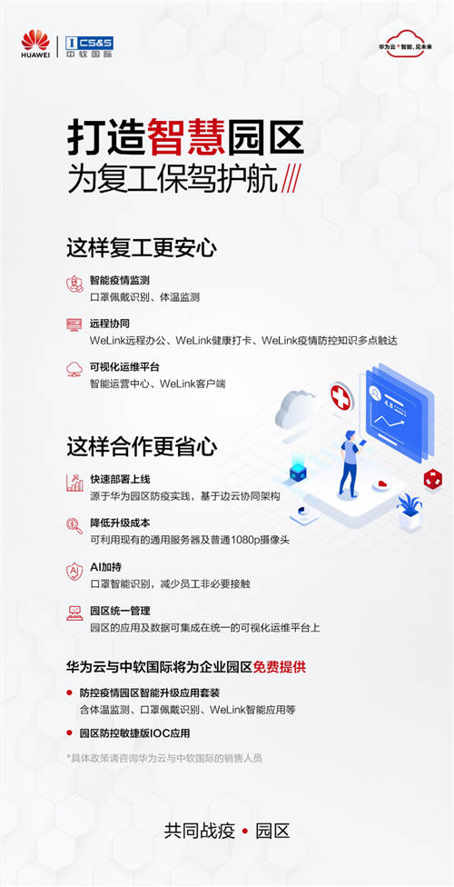 企業(yè)主們，這里有一套華為云免費的園區(qū)智能應用等你查收！