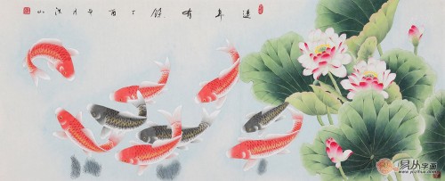 客廳白墻掛什么裝飾畫好，這幾幅花鳥國畫作品最合適了