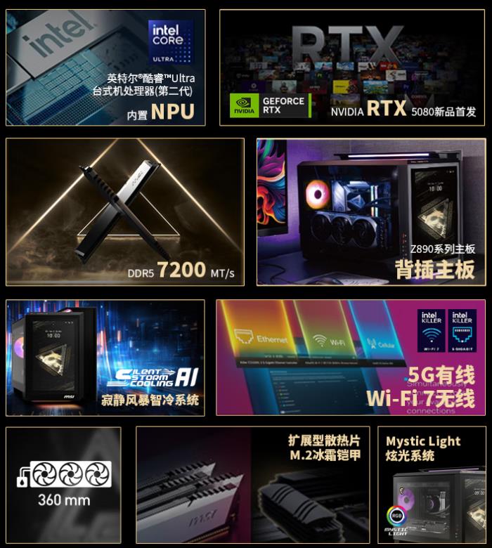 微星MEG VISION X AI幻影主機(jī)震撼上市：RTX 5080 AI交互革新體驗(yàn)